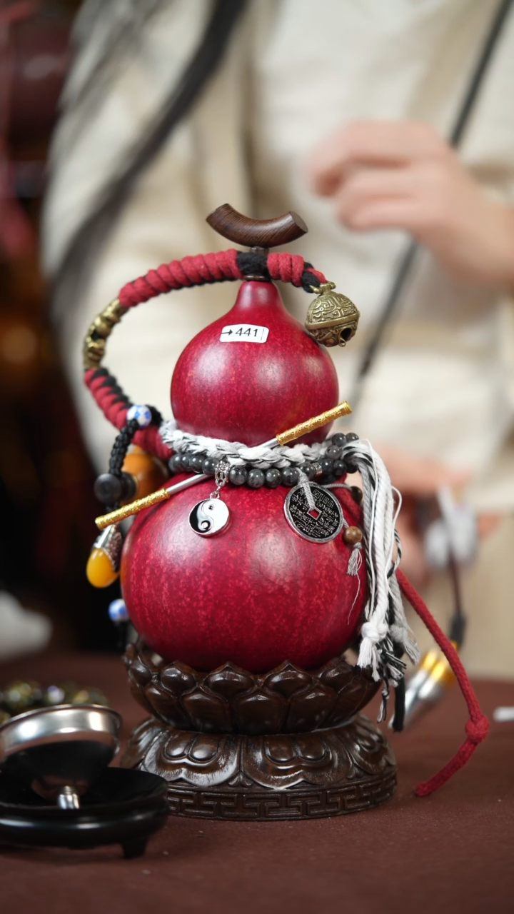 【闪购商品】441号600ml左右的非遗漆器酒葫芦