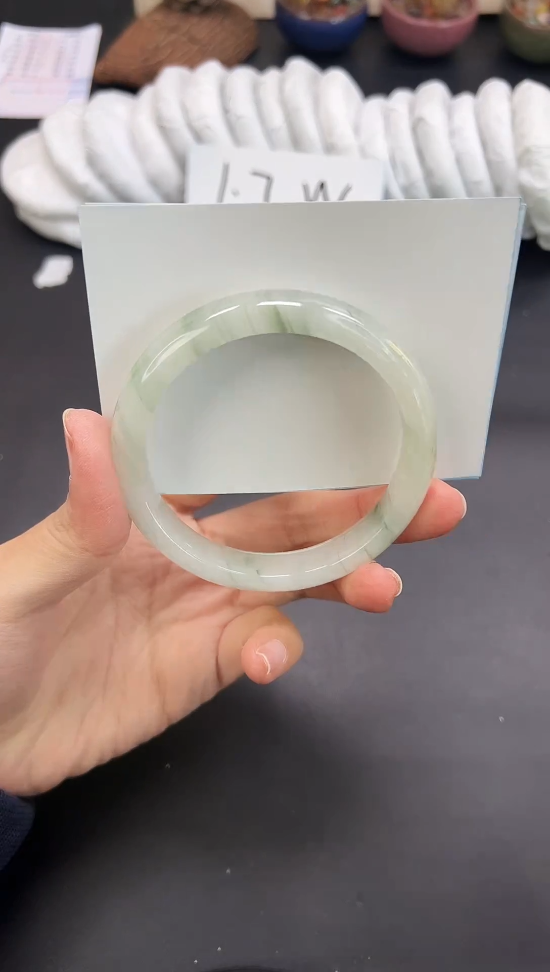 未镶嵌手镯石英质玉A293-59`60`61