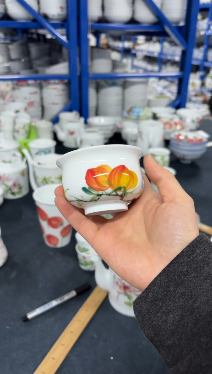 景德镇手绘釉中彩（食品级）如是杯