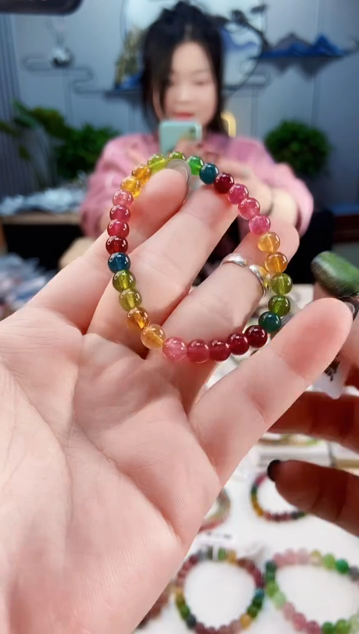【闪购商品】碧玺手链未镶嵌G2617060单圈颜色微差发1