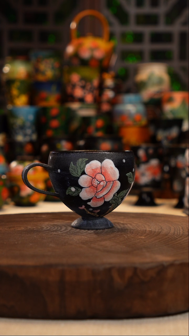 油画   手绘  釉下彩