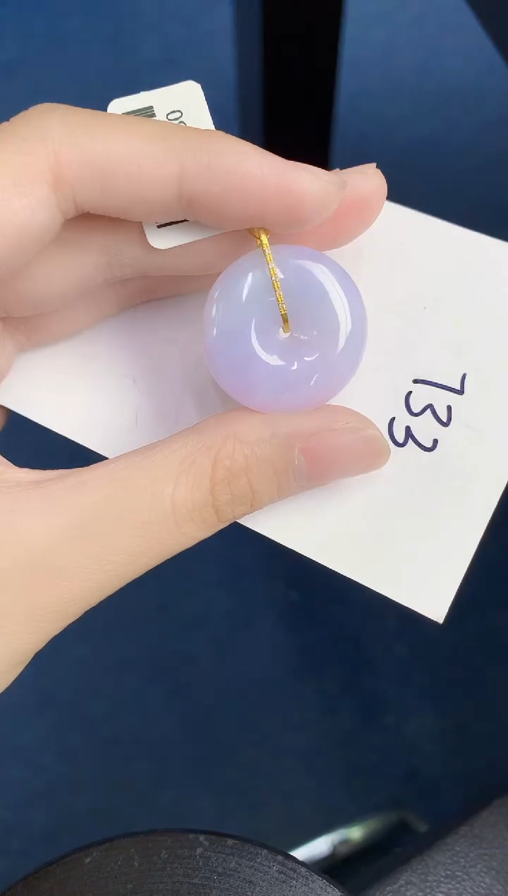 翡翠18K金镶嵌颈饰000000000