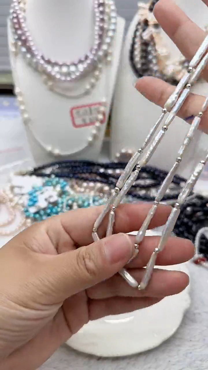 淡水珍珠未镶嵌套链2