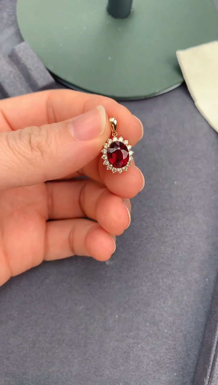 【闪购商品】碧玺戒指18K金镶嵌2ct卢比莱戒指