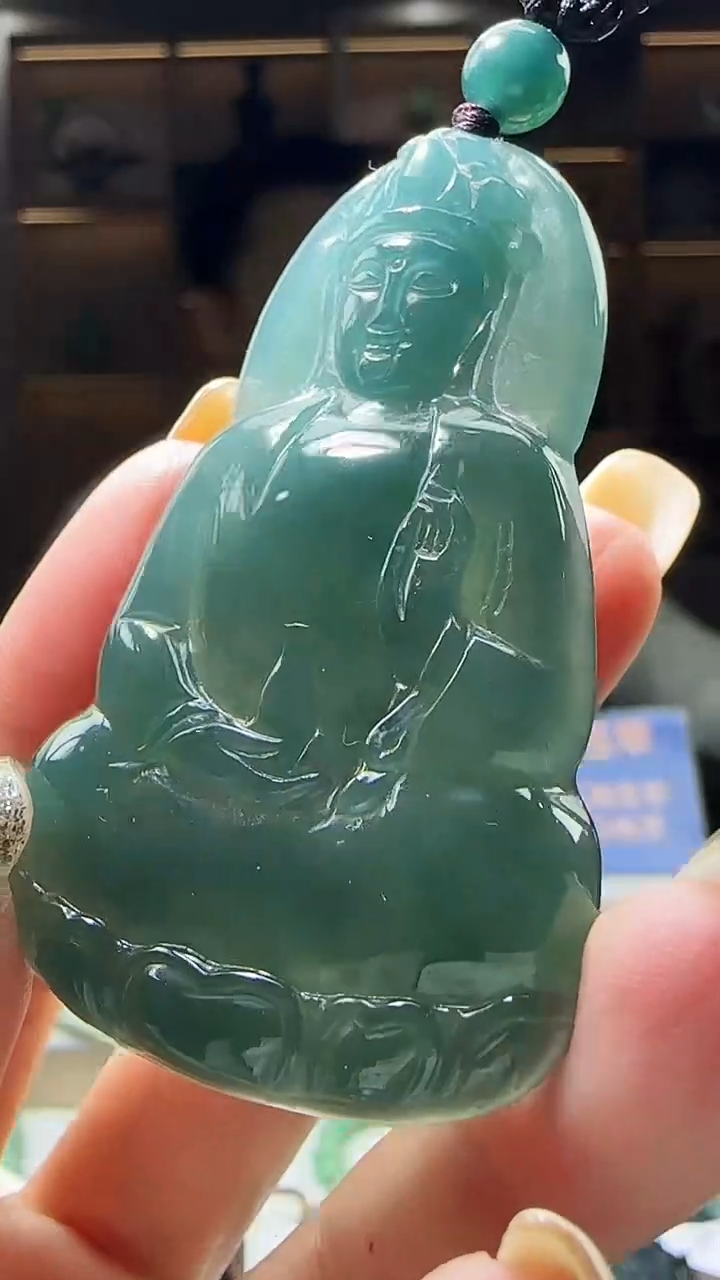 颈饰未镶嵌翡翠 多样性发其一  小素衣观音