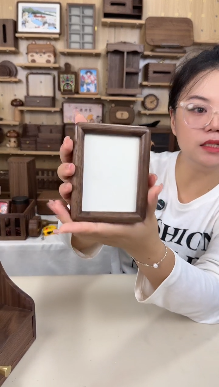 木4寸北美黑胡桃相框