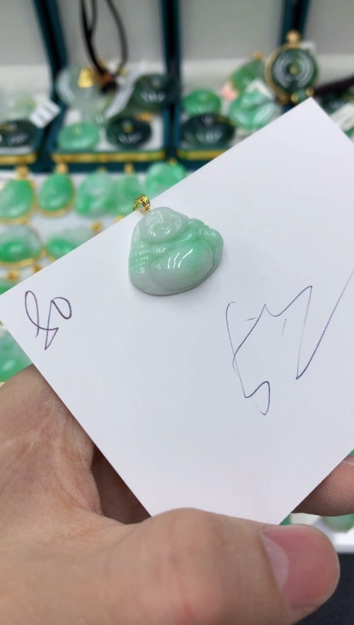 【闪购商品】翡翠颈饰18K金镶嵌号链接111111