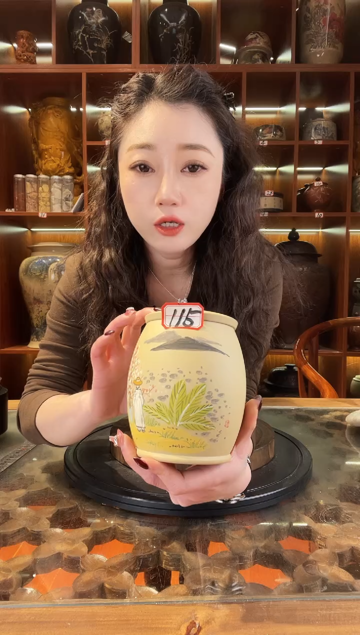 【闪购商品】缸云南建水紫陶白泥小茶罐@115