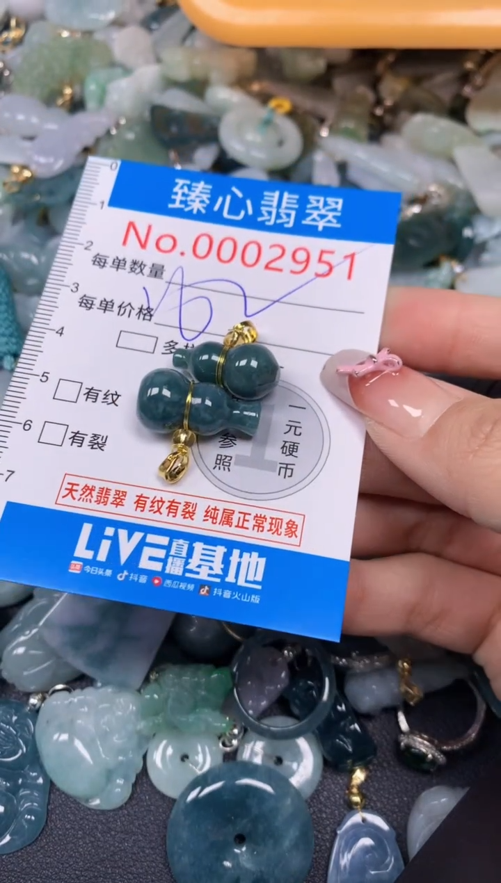 【闪购商品】翡翠颈饰未镶嵌含绳0002951