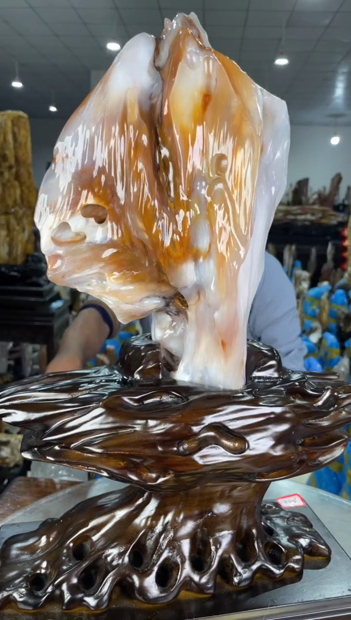 【闪购商品】硅化玉摆件未镶嵌41