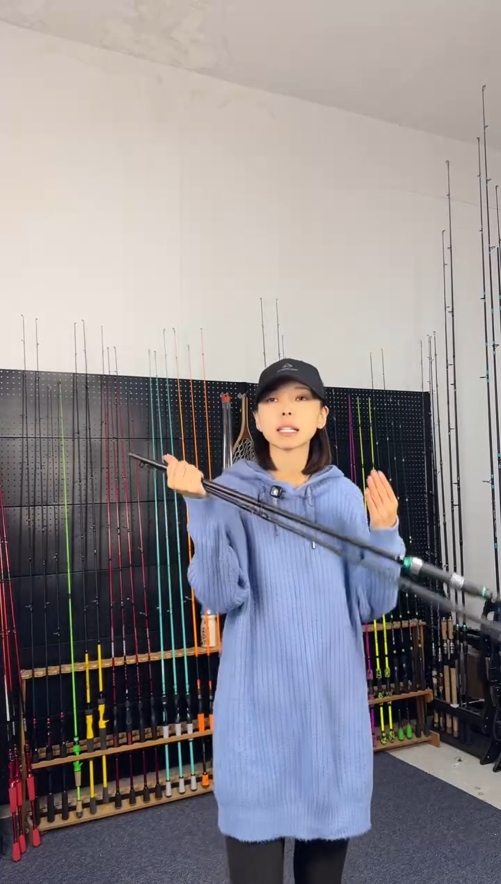3.6m碳素绿松三节竿3.6米直柄（瑕疵尾货竿，没有售后，介意勿拍）
