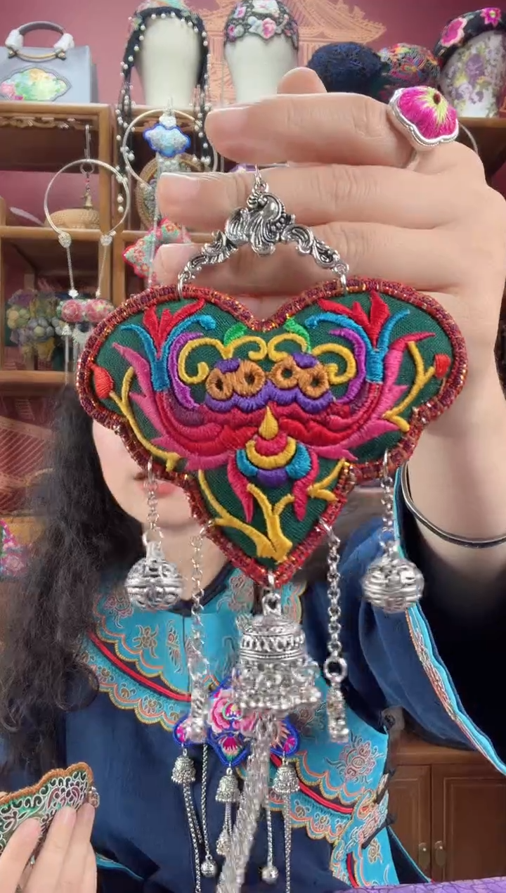 刺绣压襟32甜甜家