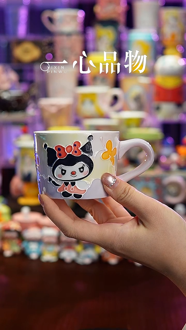 杯子瓷A141景德镇手工手绘杯子摆件