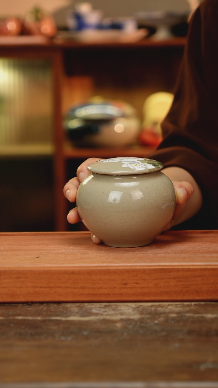 摆件景德镇纯手工釉下彩精品茶具