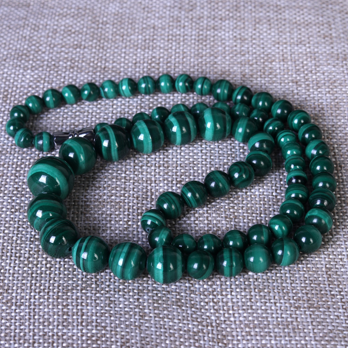 JF0498玉石珠宝精选孔雀石项链