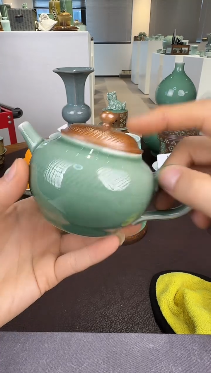 青瓷手工茶器包邮