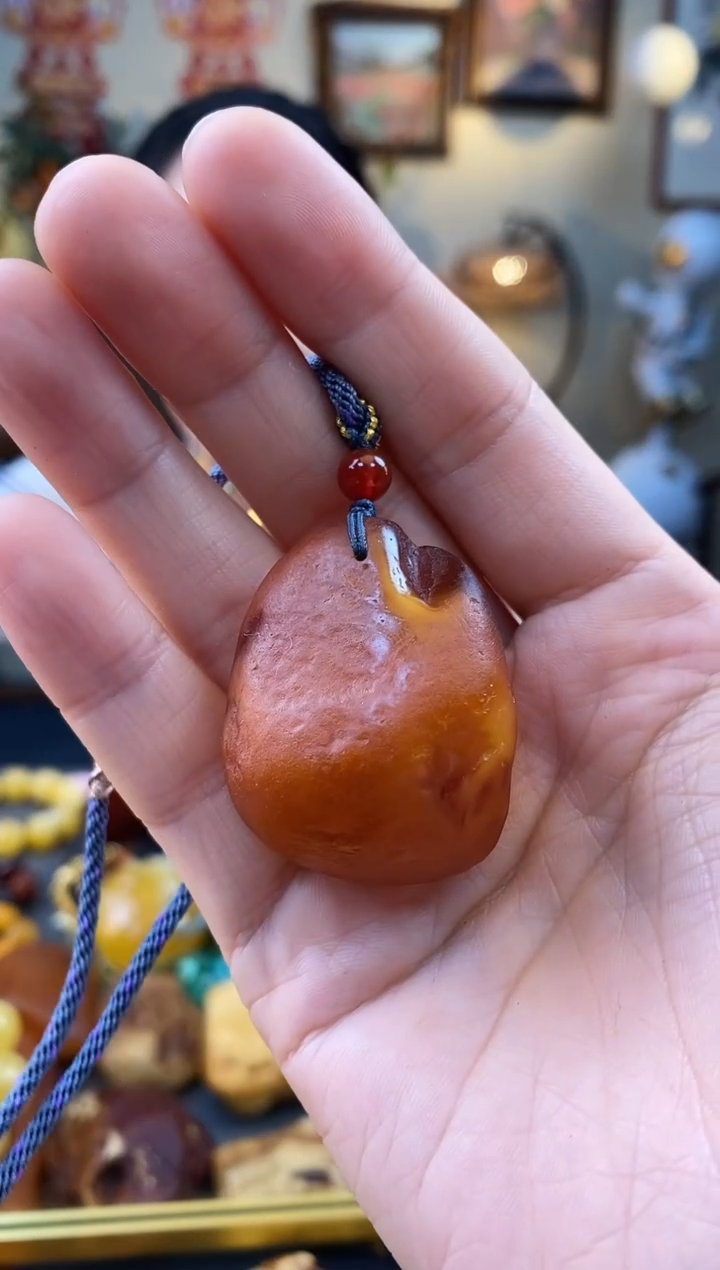 【闪购商品】未镶嵌琥珀颈饰吊坠