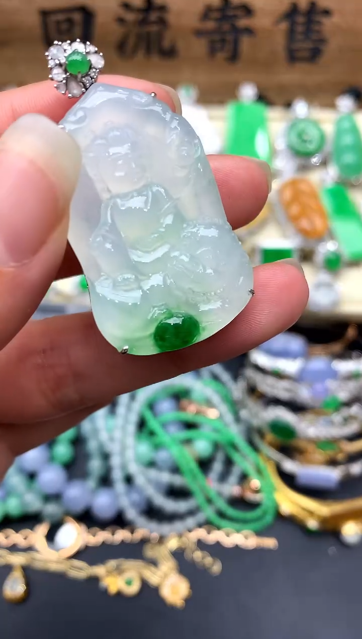 【闪购商品】翡翠颈饰18K金镶嵌67-中国好珍宝