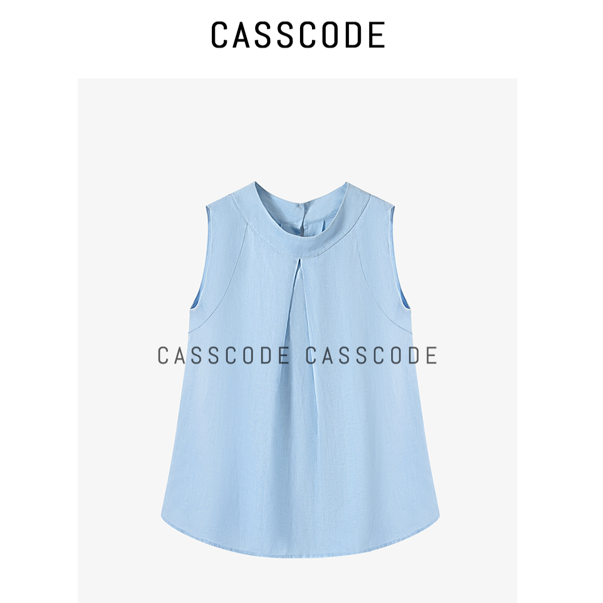 衬衫上衣牛仔蓝色时尚夏季纯色气质针织舒适休闲百搭简约