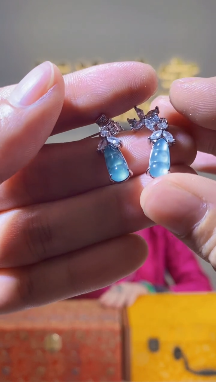 【闪购商品】翡翠颈饰未镶嵌天然A货翡翠耳钉（多样性发货）