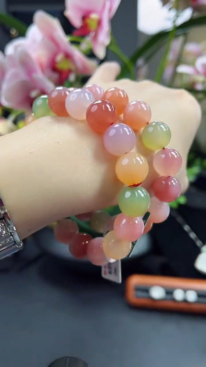 【闪购商品】玛瑙/玉髓手串未镶嵌手串多样性发其一