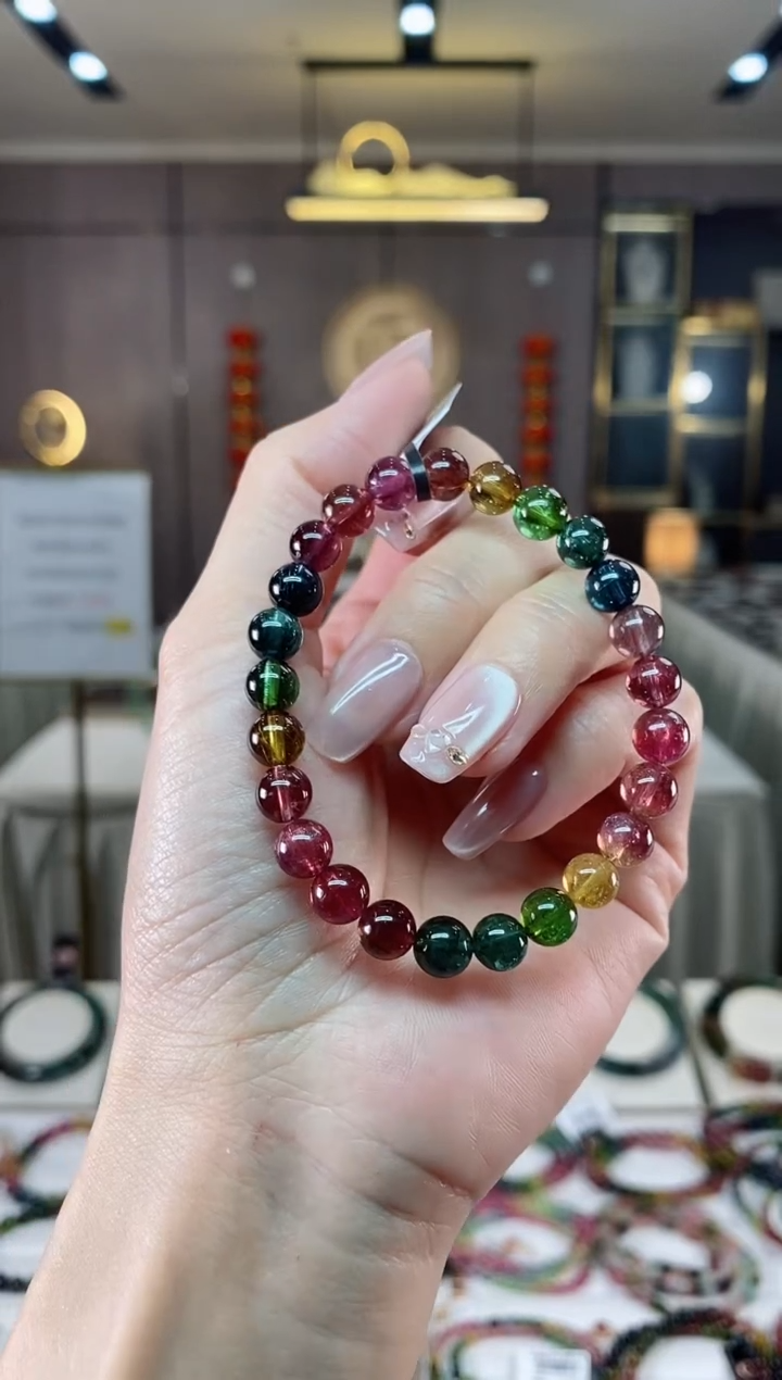 【闪购商品】碧玺单圈手串7mm+未镶嵌（多样性发一条）hon