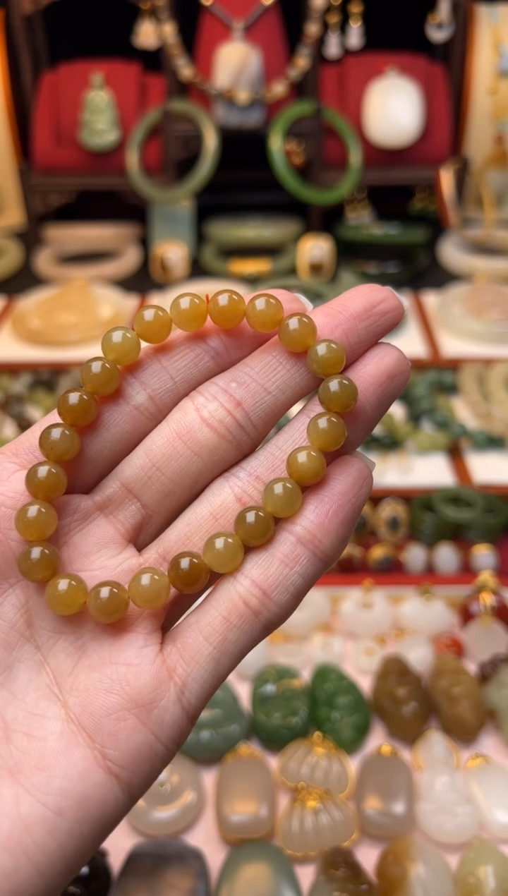 【闪购商品】和田玉（糖玉）手串未镶嵌放漏