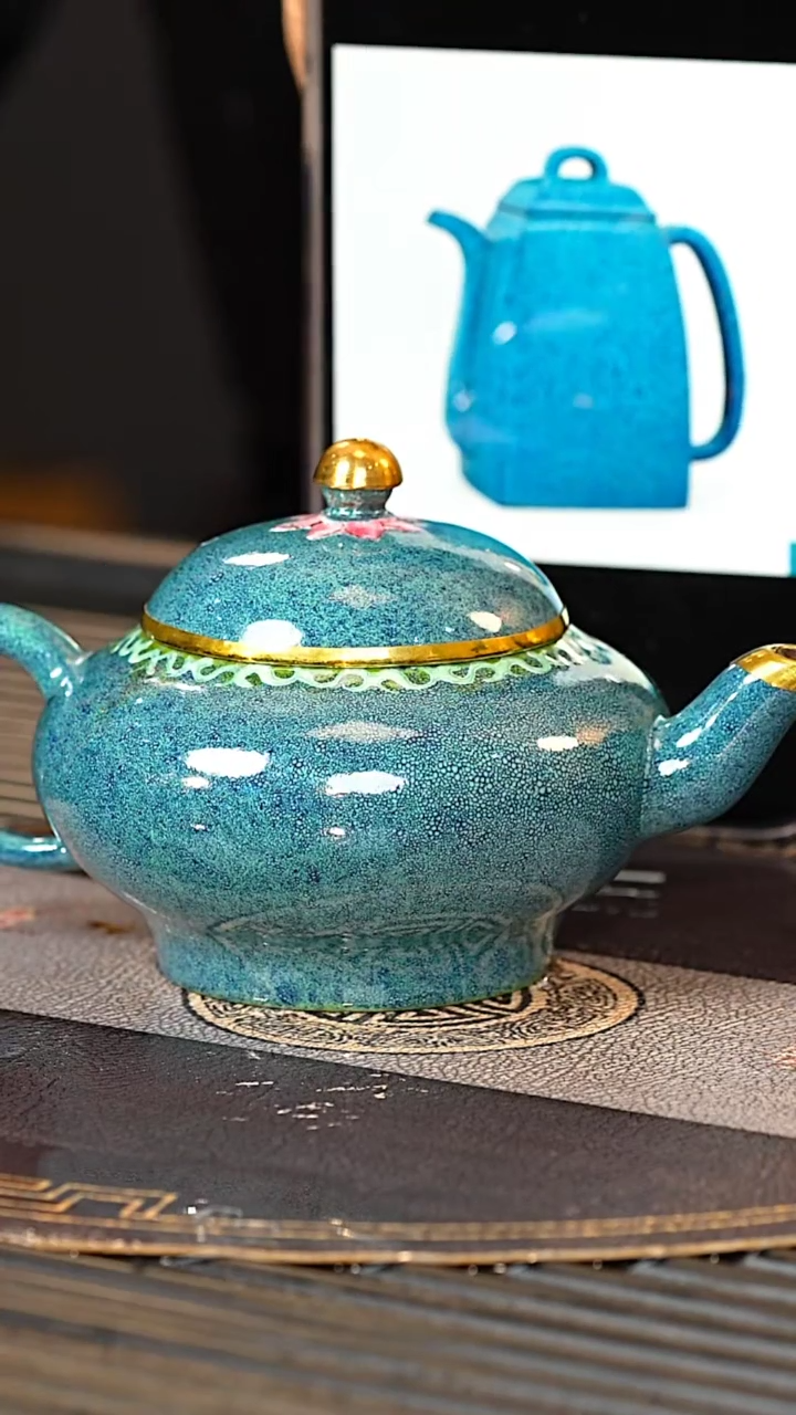 【闪购商品】紫砂茶壶XJH 炉钧釉       
