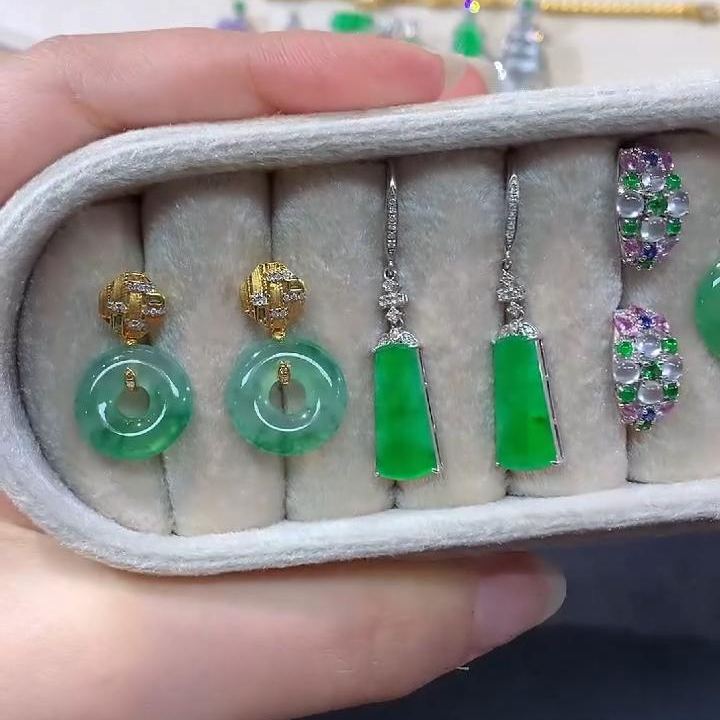 【彩虹盘】翡翠-18K金镶嵌-多样性发一件-WH15|CXQ21