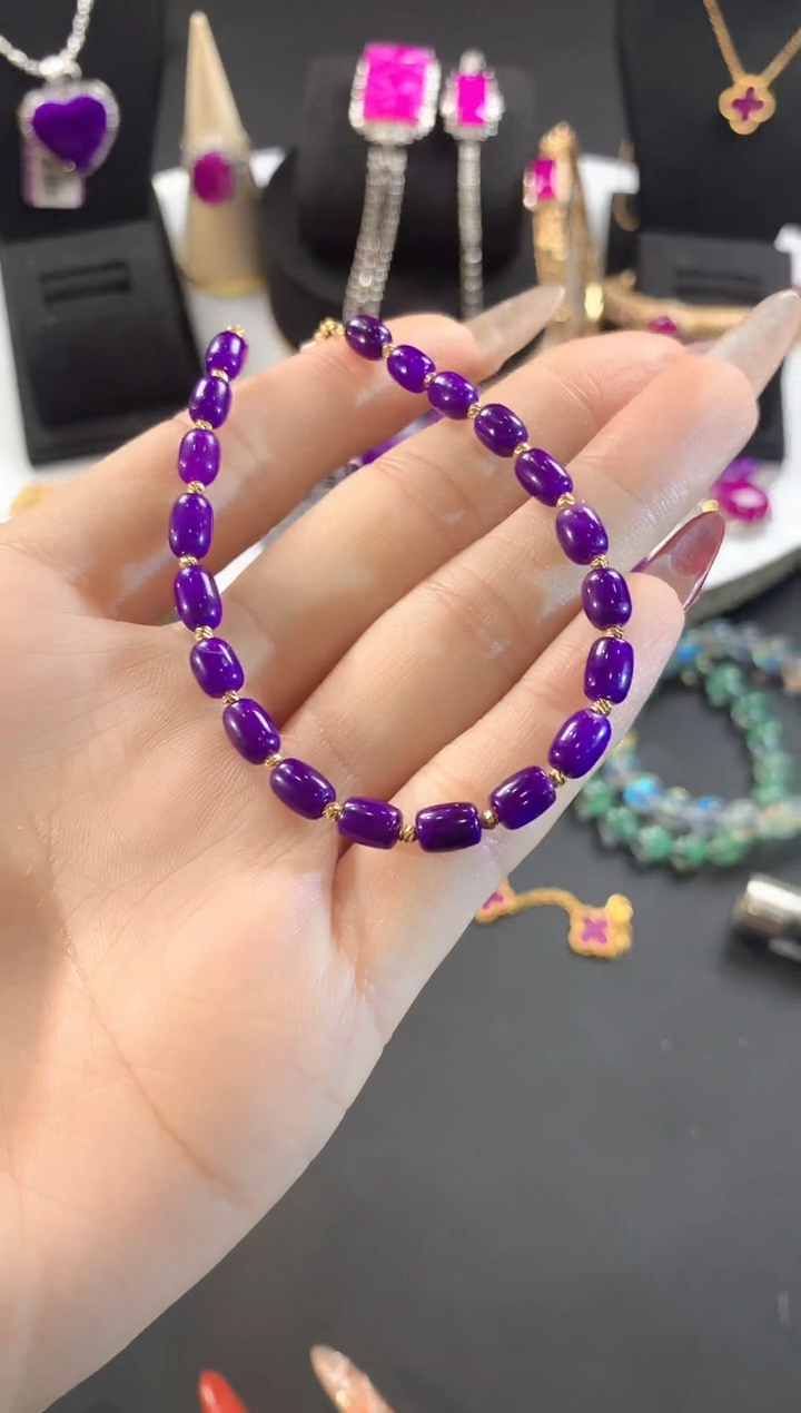 【闪购商品】苏纪石（舒俱来）.18K金镶嵌舒俱来手链