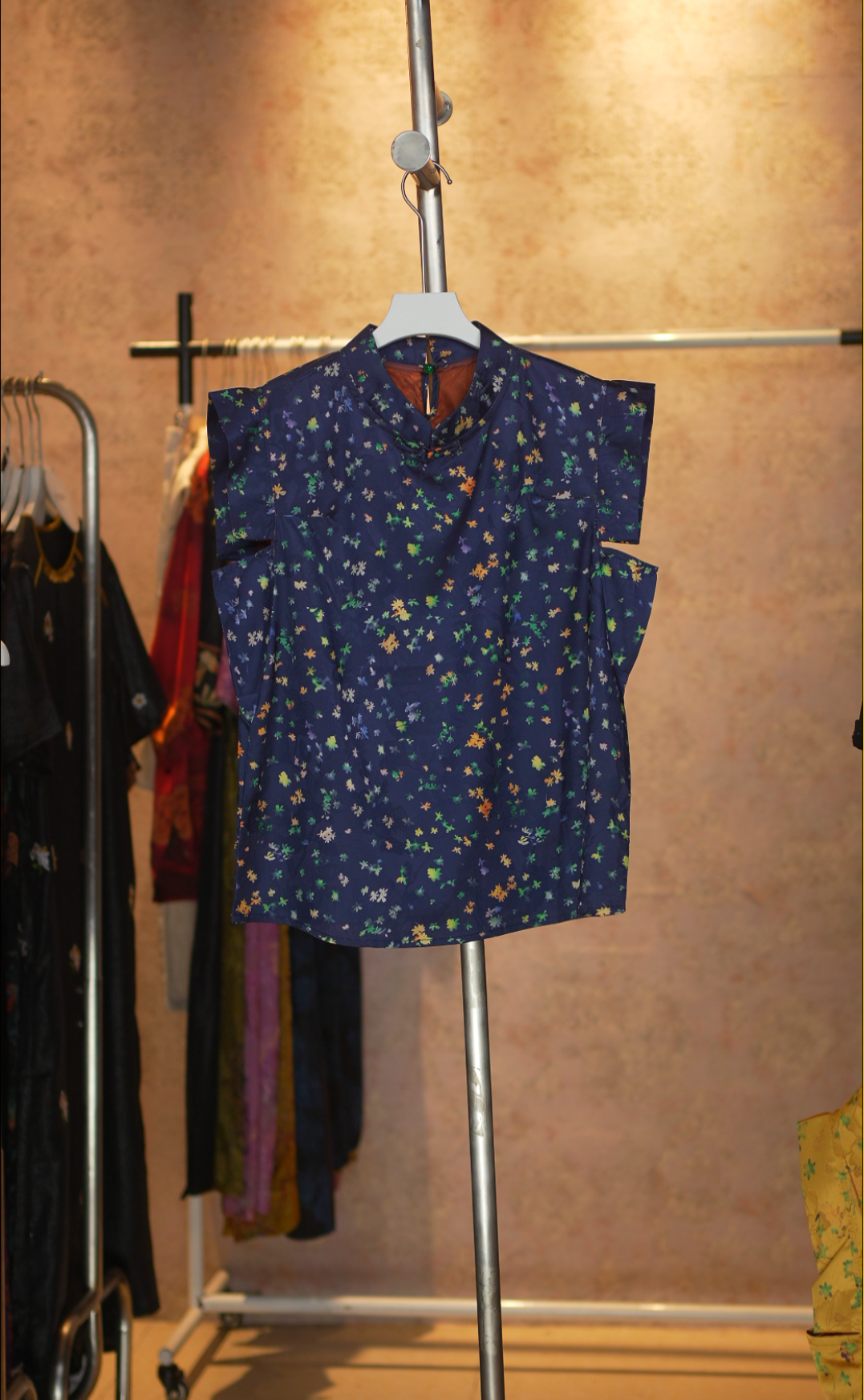 新中式碎花衬衫复古国风-A165