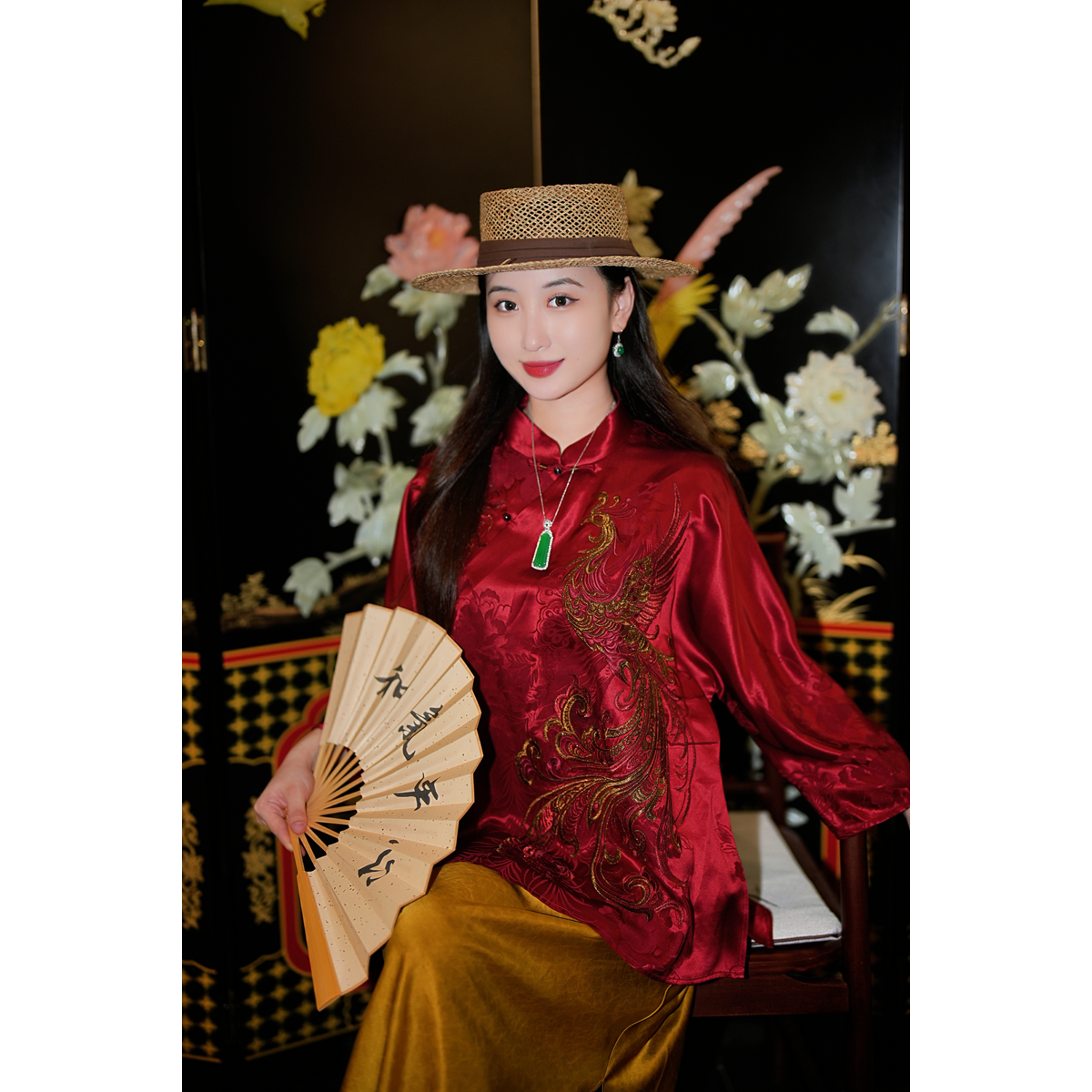 蓝大【​​泉成】新中式桑蚕丝上衣5610