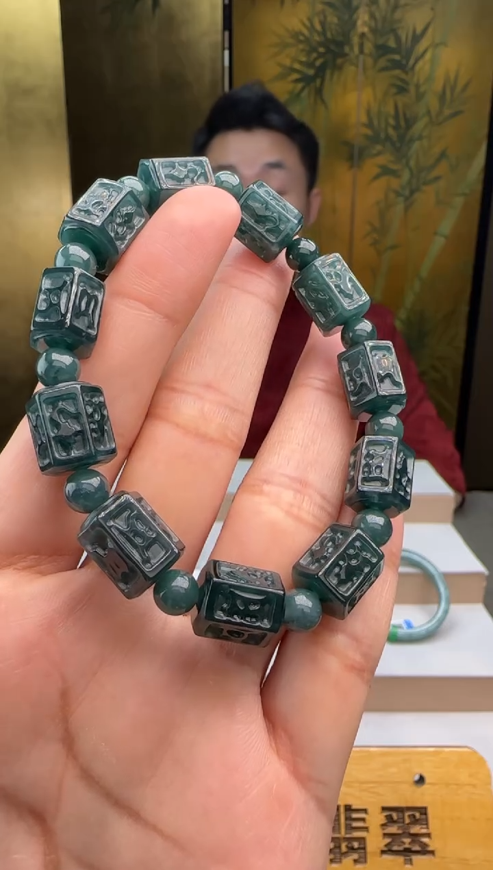 未镶嵌手串翡翠多样性发其一XM@@60B7J13630