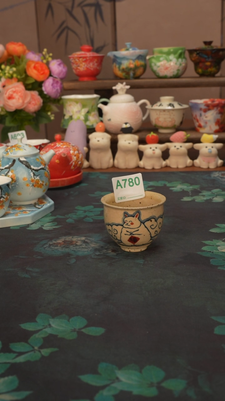 刘十三 福气兔主人杯780