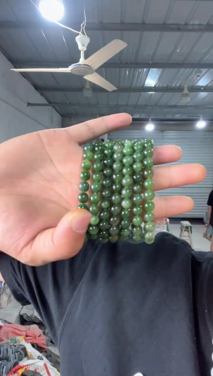 手串未镶嵌和田玉碧玉手串卡8mm多样性拍一发一