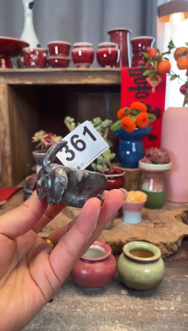 【闪购商品】摆件361知木小芳花盆
