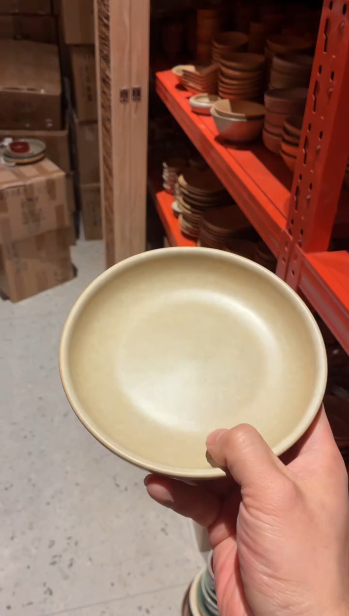 瓷片果*妈656黄色小碟1个