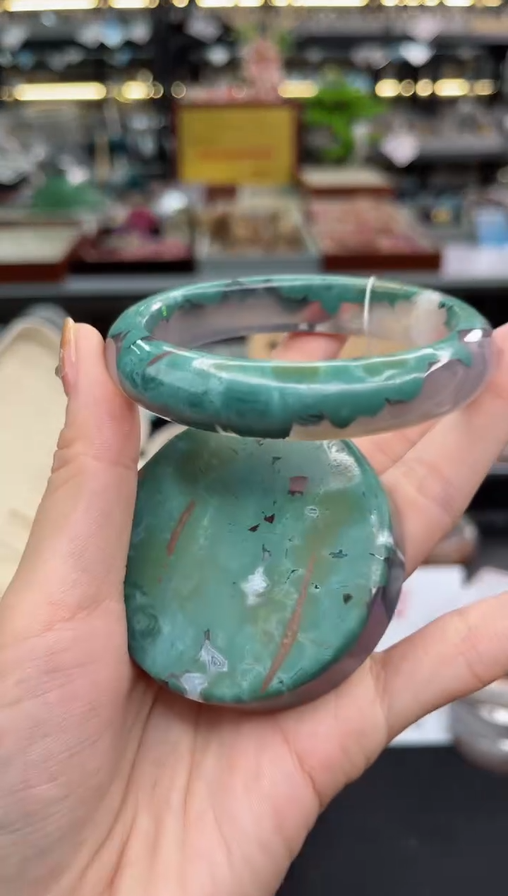 【闪购商品】石英质玉手镯未镶嵌60圈口（赠品镯心）S921148