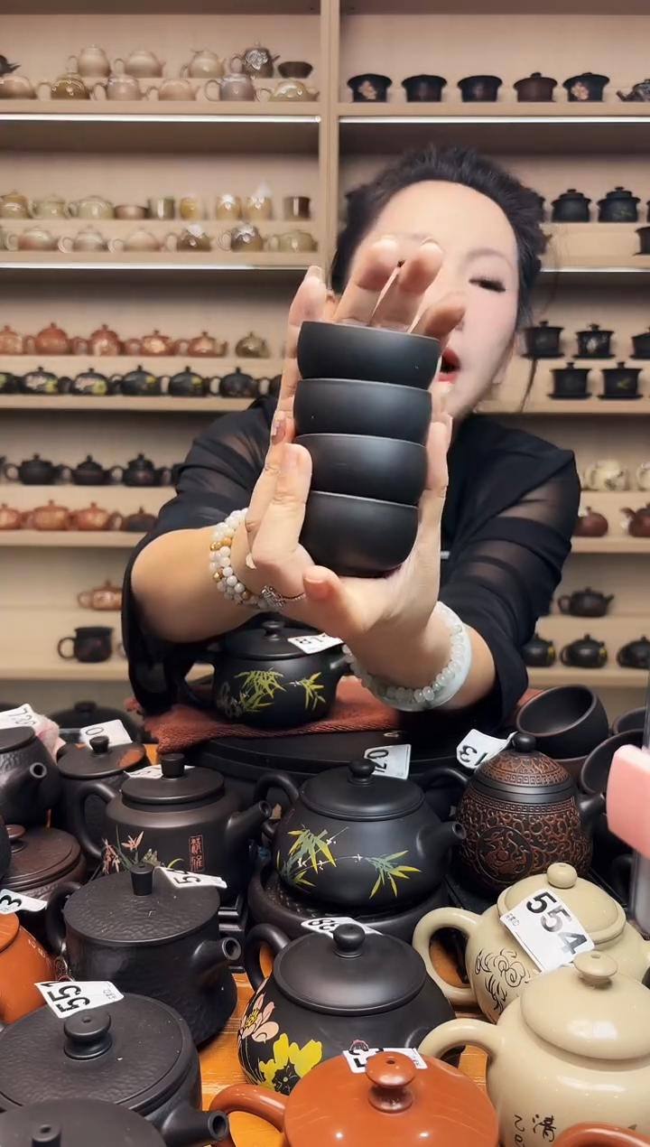 壶  素品茗杯拍1发4
