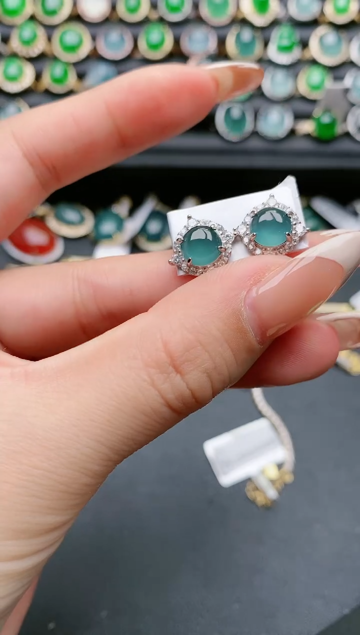 【闪购商品】翡翠戒指银S925镶嵌111111