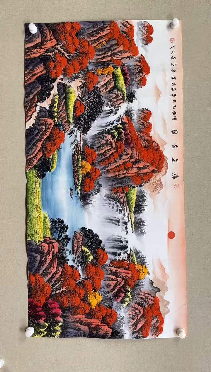 国画138*68 李金华李金华李金华李金华李金华