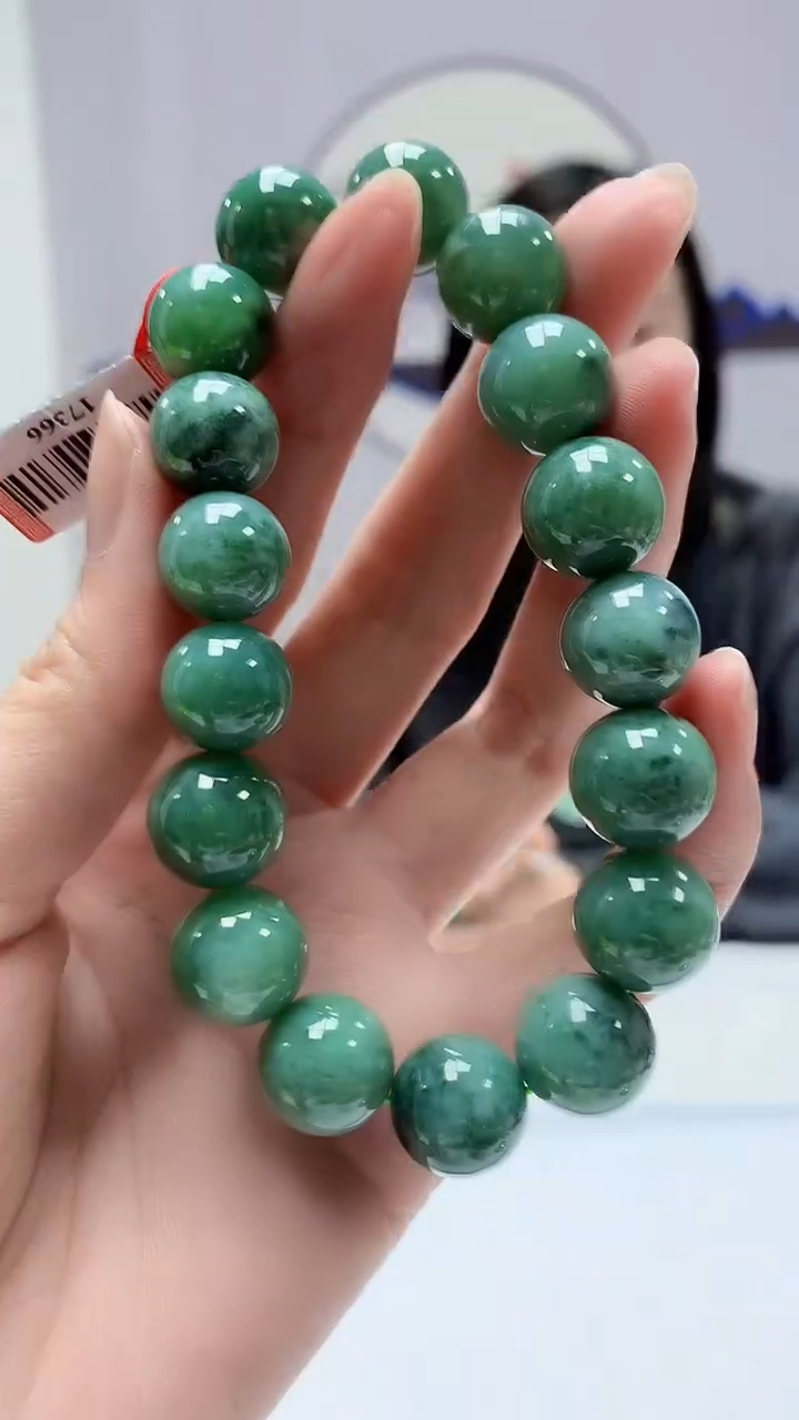 【闪购商品】定制翡翠未镶嵌4852zm-毛货手串73