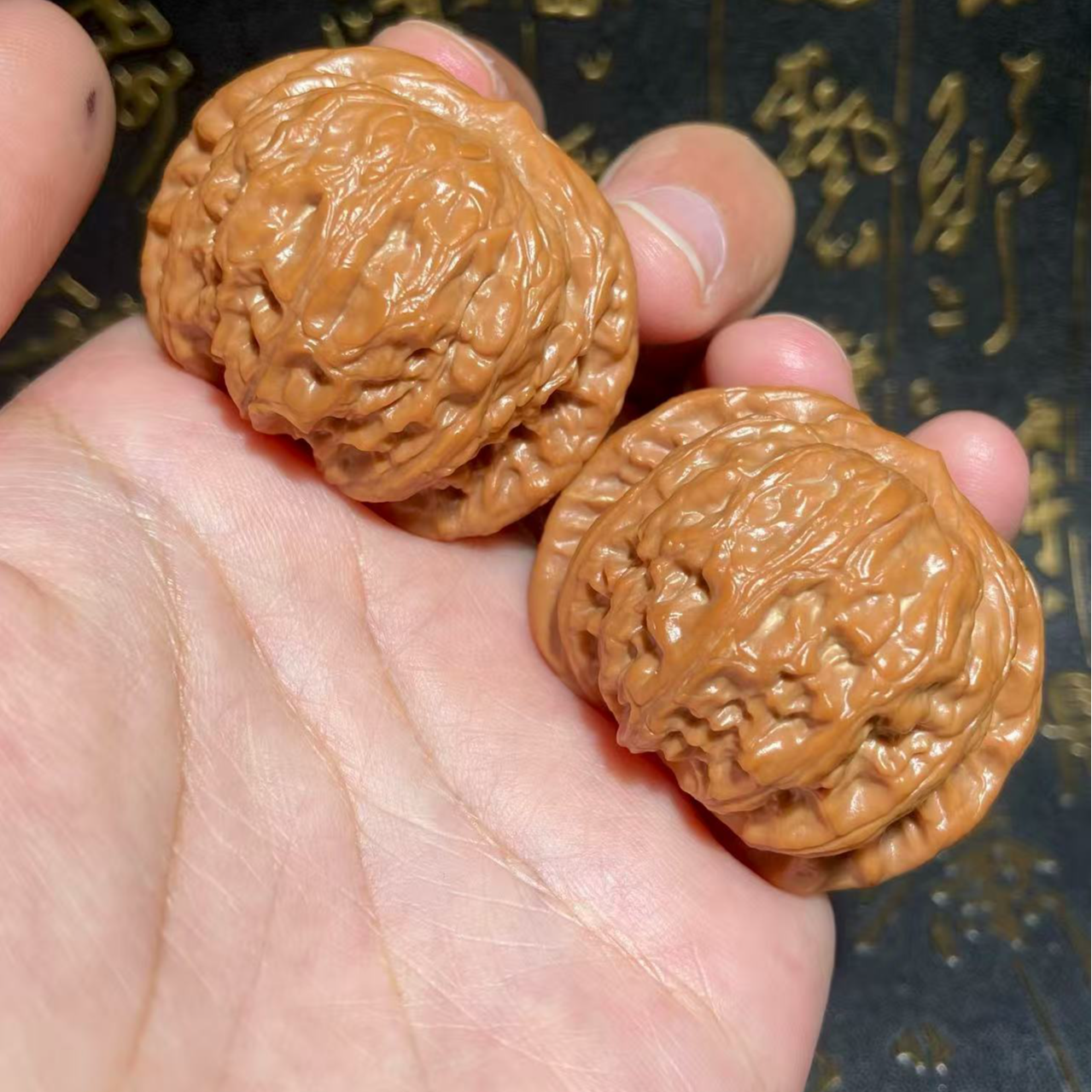 文玩核桃把件战鼓边40肚36高33