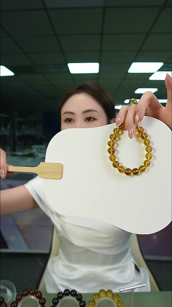 手链琥珀未镶嵌蓝珀单圈手串10mm+