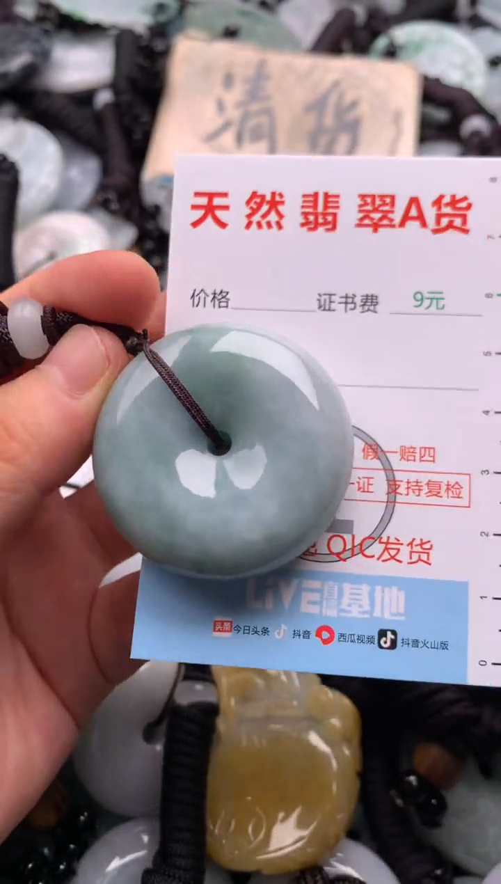 翡翠未镶嵌吊坠(不含链)1