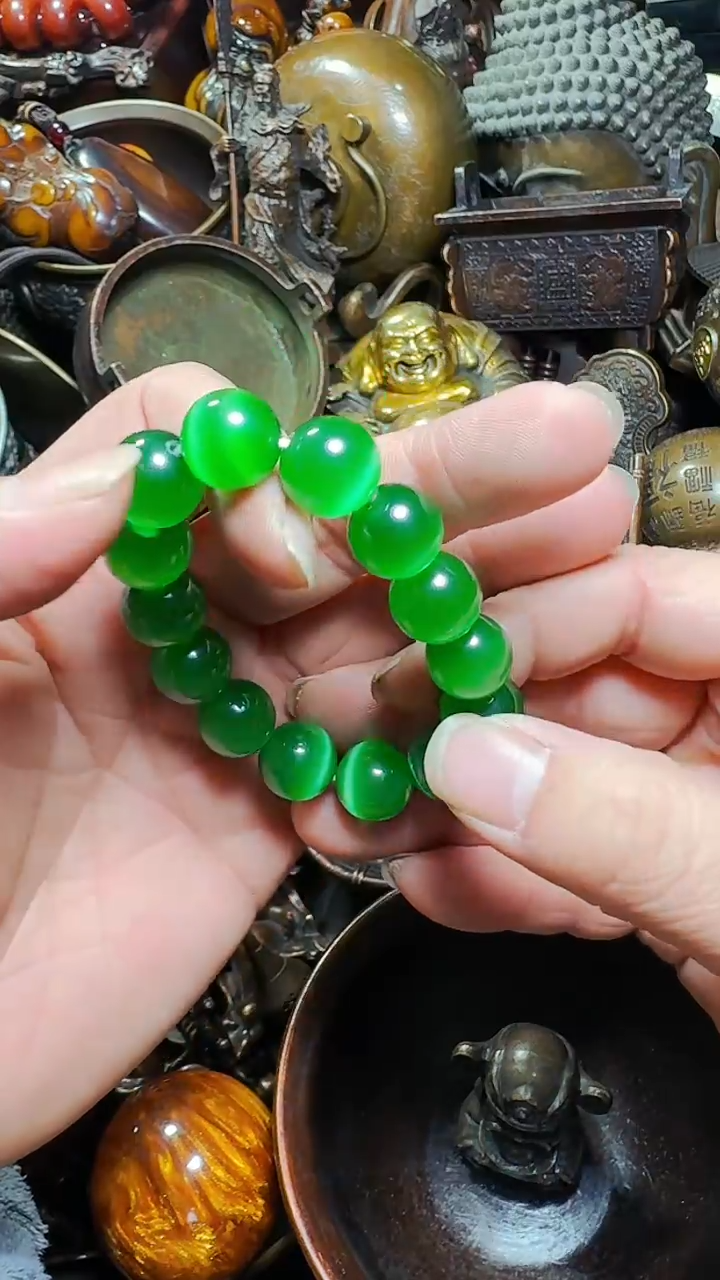 【闪购商品】和田玉（碧玉）手链未镶嵌直播推荐直播推荐