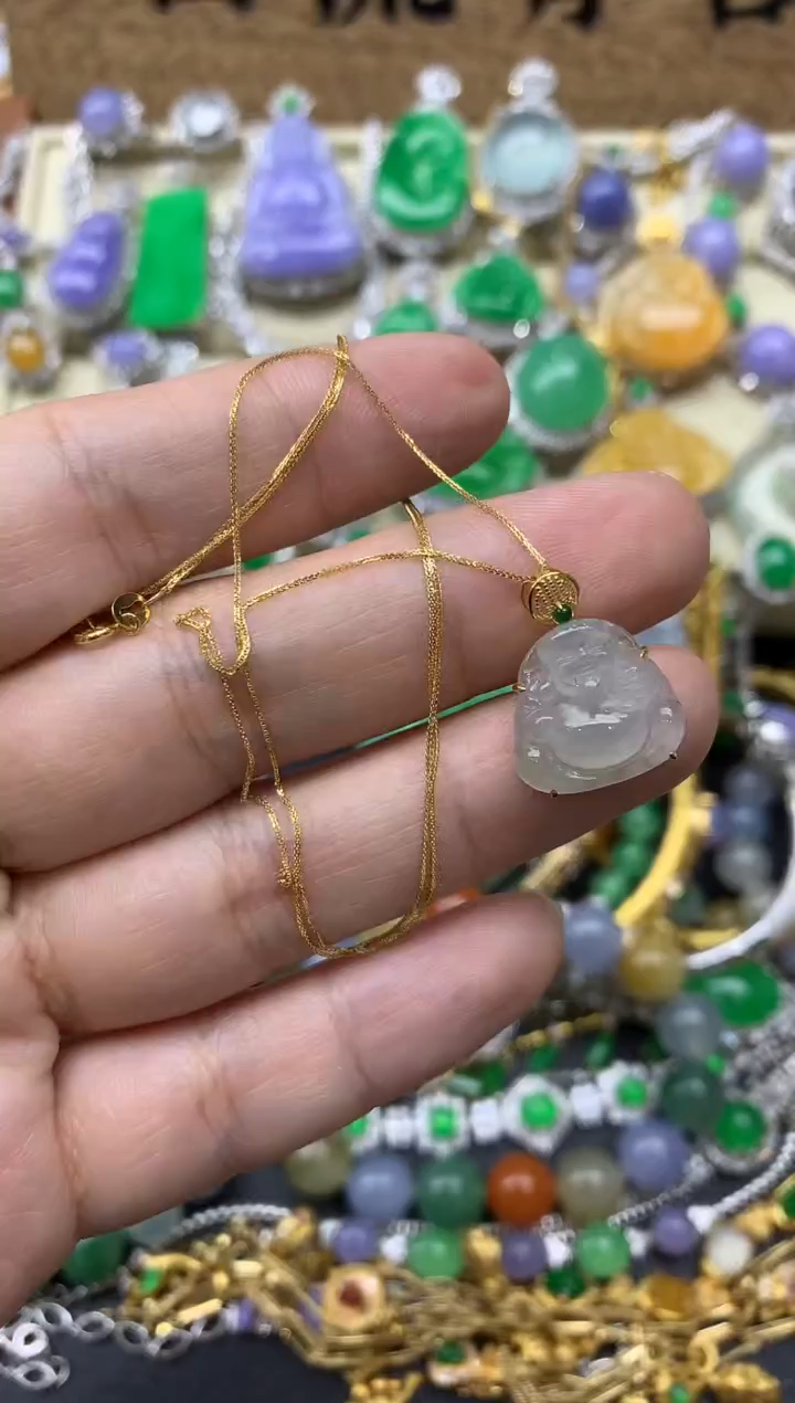 【闪购商品】翡翠颈饰18K金镶嵌274-中国好珍宝