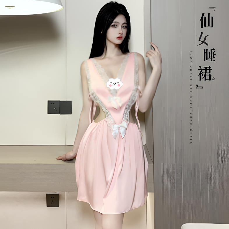 【爆款】睡衣青春气质性感法式诱惑显瘦少女纯欲风仙女