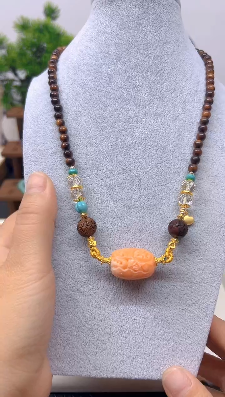 【闪购商品】玛瑙/玉髓颈饰未镶嵌项链X541