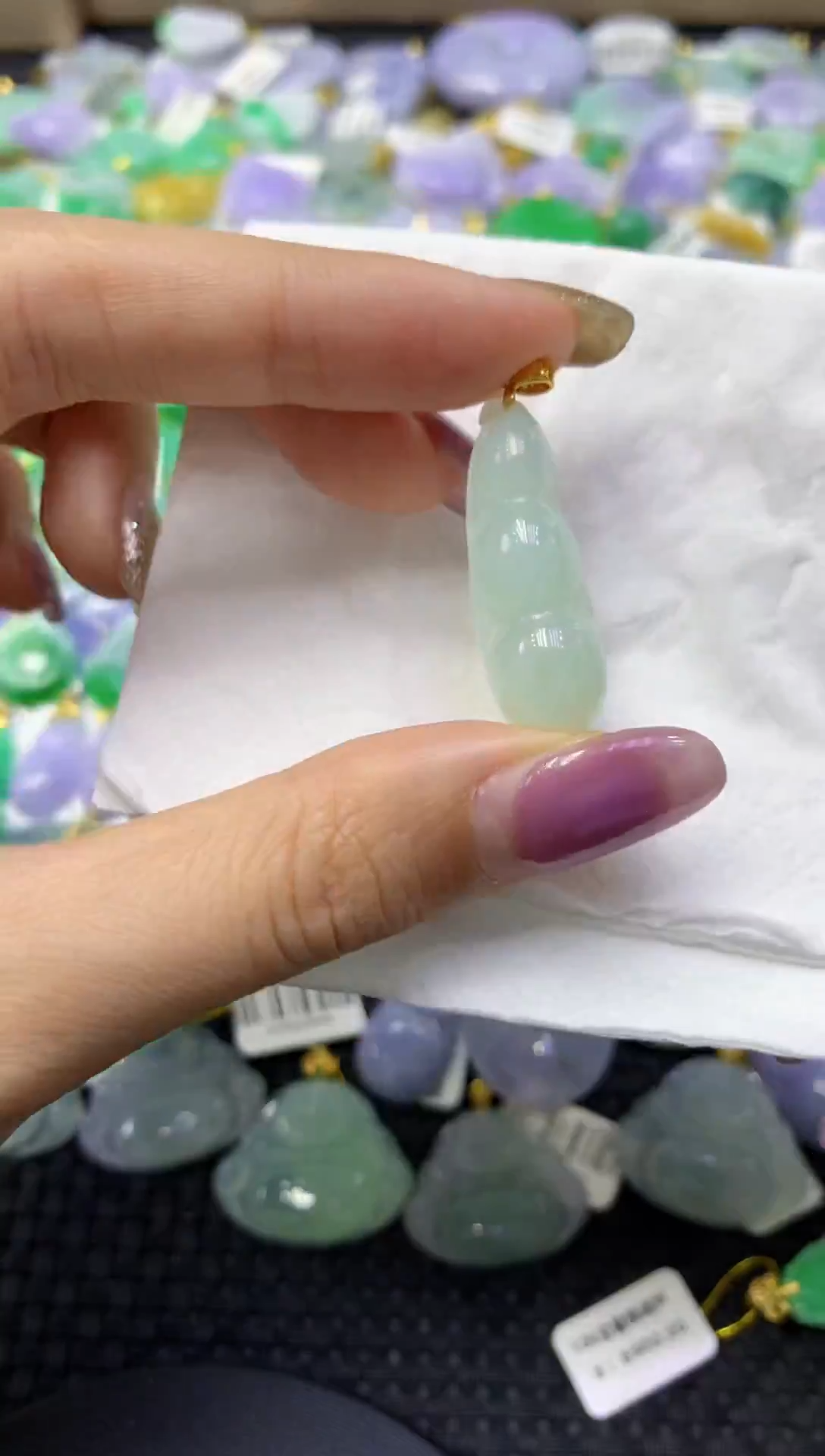 颈饰未镶嵌翡翠天然缅甸翡翠A货